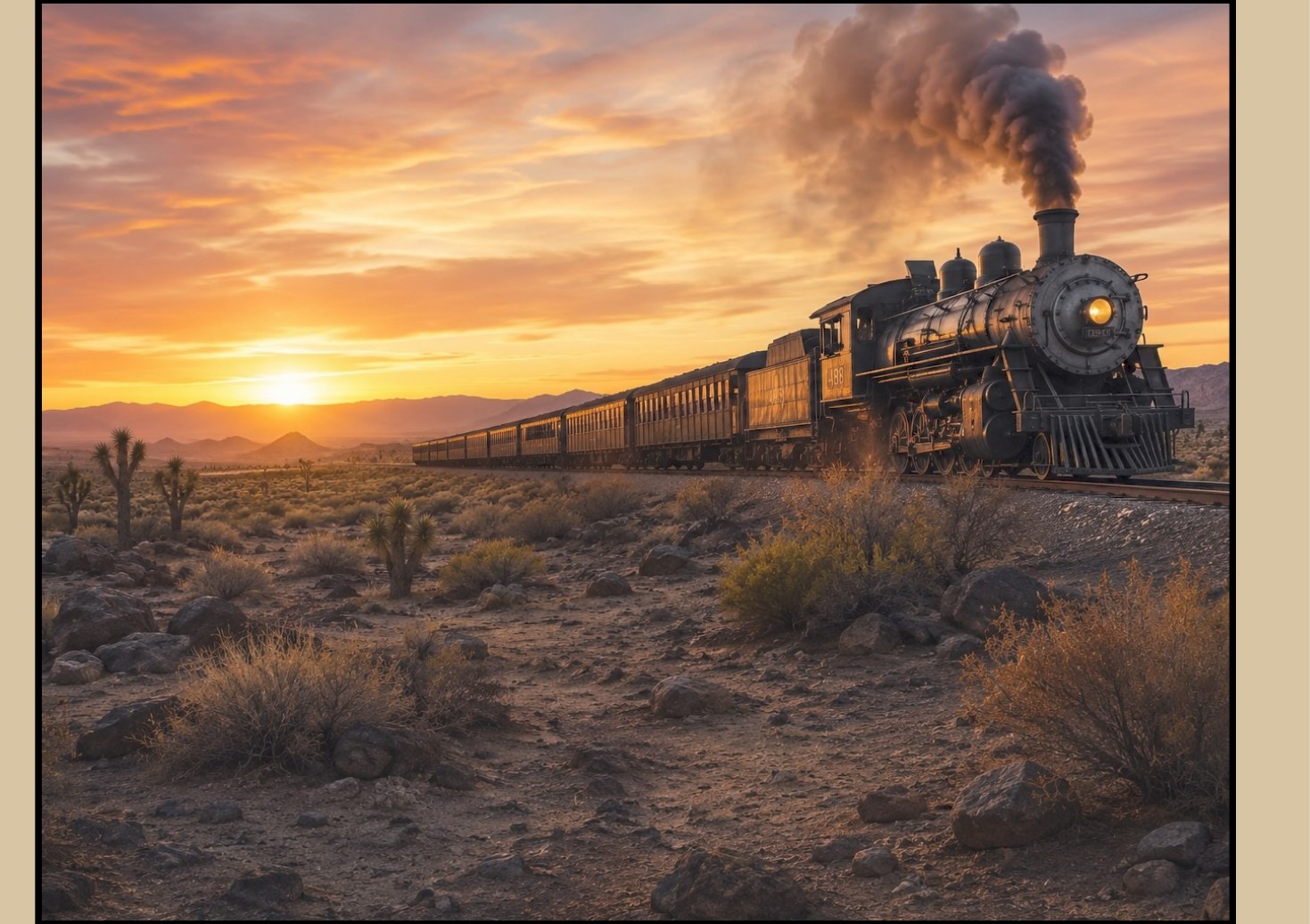 The endless desert gets a noisy visitor