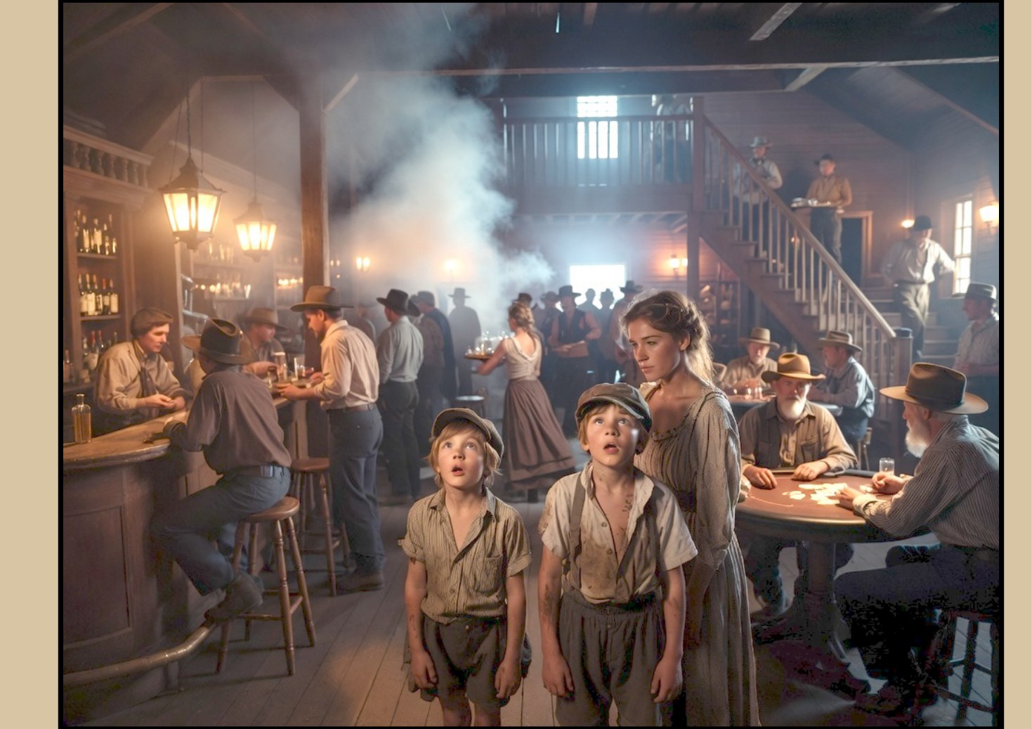 The boys enter the wild west